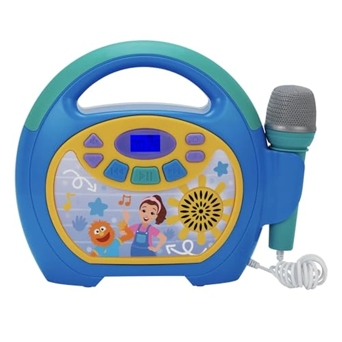 eKids Ms Rachel Kids Karaoke Machine, Portable Bluetooth Party Speaker with Microphone and Built-in Music, Designed for Fans of Ms Rachel Toys by eKids - Used - Very Good condition