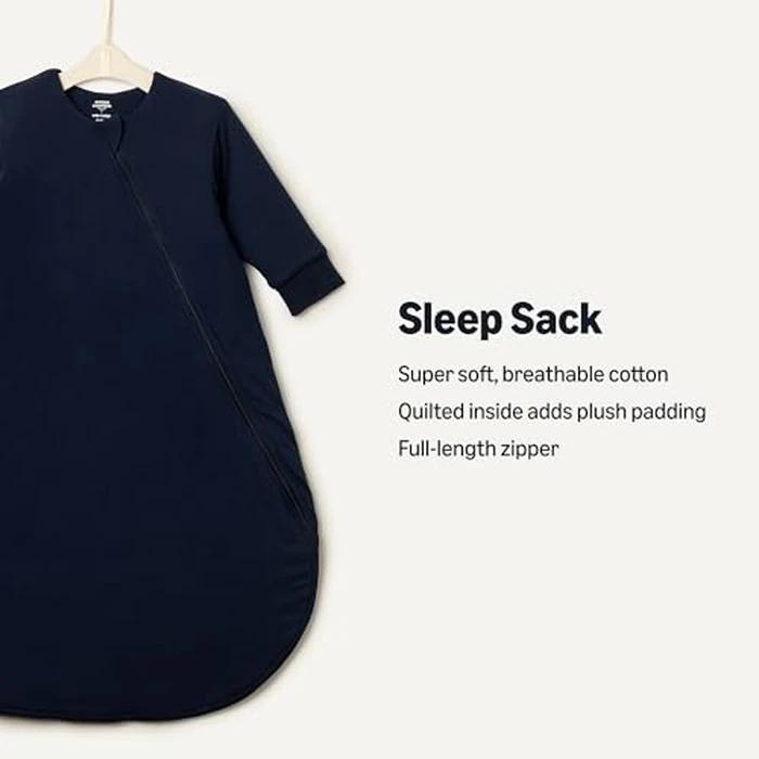 Amazon Essentials x Sofia Grainge Unisex Babies' Cotton Long Sleeve Sleep Sack, 2.5 TOG Wearable Blanket, Navy, 12-18 Months by Amazon Essentials - Image 2
