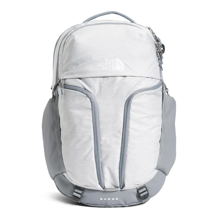 THE NORTH FACE Women's Surge Commuter Laptop Backpack, TNF White Metallic Mélange/Mid Grey-NPF, One Size by The North Face - Image 1