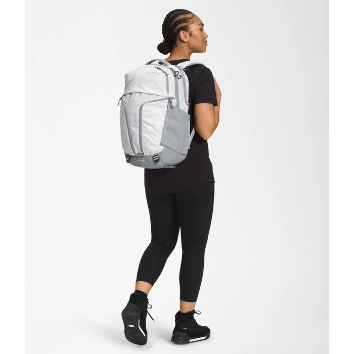 THE NORTH FACE Women's Surge Commuter Laptop Backpack, TNF White Metallic Mélange/Mid Grey-NPF, One Size by The North Face - Image 7