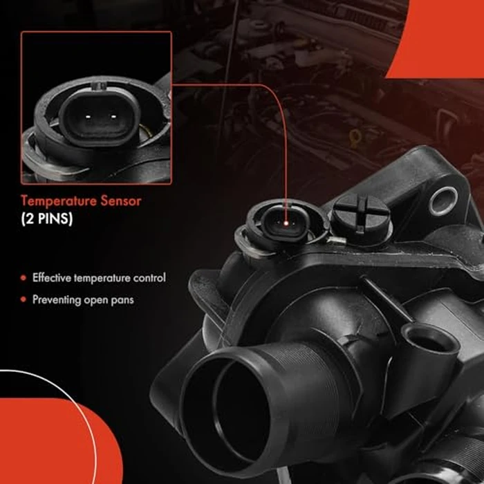 A-Premium Engine Coolant Thermostat Housing Assembly Compatible with Mini Cooper 2011-2016, Cooper Countryman 2011-2017, Cooper Paceman 2013-2016, 1.6L, Replace for# 11537647305, 11537588876 by A-premium - Image 6