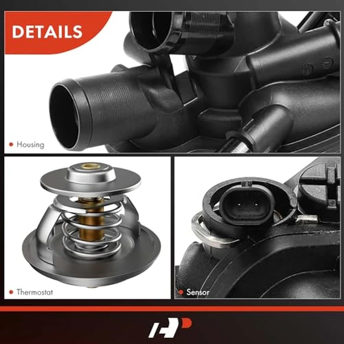 A-Premium Engine Coolant Thermostat Housing Assembly Compatible with Mini Cooper 2011-2016, Cooper Countryman 2011-2017, Cooper Paceman 2013-2016, 1.6L, Replace for# 11537647305, 11537588876 by A-premium - Image 8