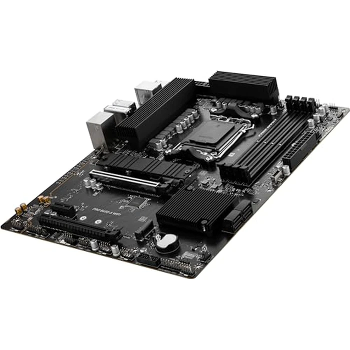 MSI PRO B650-S WiFi ProSeries Motherboard (Supports AMD Ryzen 7000 Series Processors, AM5, DDR5, PCIe 4.0, M.2 Slots, SATA 6Gb/s, USB 3.2 Gen 2, HDMI/DP, Wi-Fi 6E, 2.5Gbps LAN, ATX) by MSI - Image 2