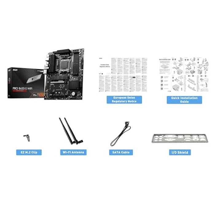 MSI PRO B650-S WiFi ProSeries Motherboard (Supports AMD Ryzen 7000 Series Processors, AM5, DDR5, PCIe 4.0, M.2 Slots, SATA 6Gb/s, USB 3.2 Gen 2, HDMI/DP, Wi-Fi 6E, 2.5Gbps LAN, ATX) by MSI - Image 4