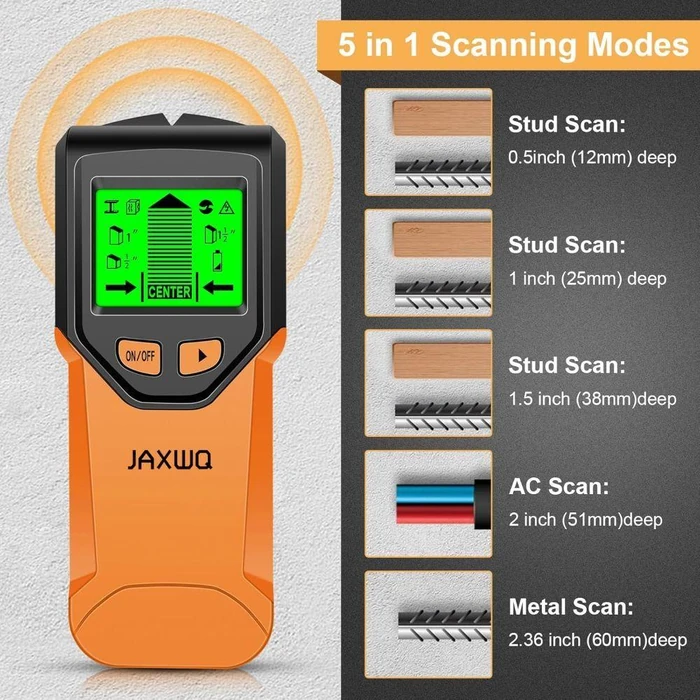 JAXWQ 5-in-1 Stud Finder Wall Scanner (TH410) - Lox by JAXWQ - Image 2