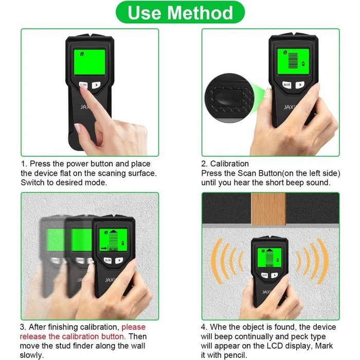 JAXWQ 5-in-1 Stud Finder Wall Scanner (TH410) - Lox by JAXWQ - Image 7