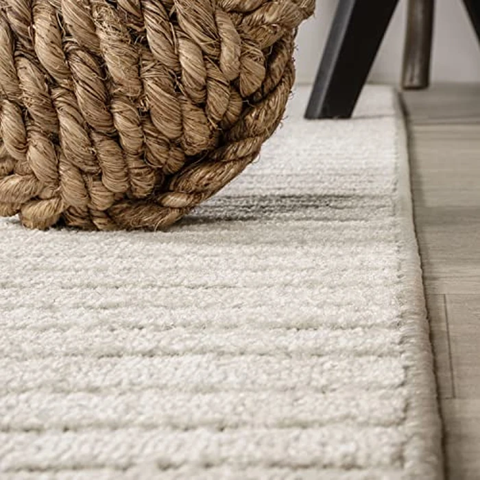 JONATHAN Y Hallie High-Low Curve Ivory/Cream Indoor/Outdoor Area Rug, 8x10, Minimalist, Japandi, Pet Friendly, Non-Shedding, Stain Resistant, Hose-Washable for Backyard, Patio, Porch (SCN100B-8) by JONATHAN Y - Image 7