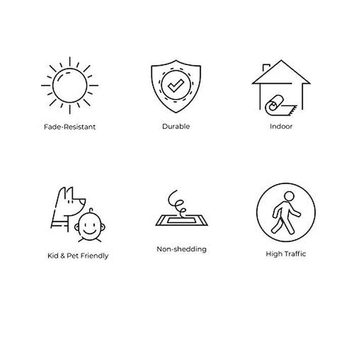 JONATHAN Y Hallie High-Low Curve Ivory/Cream Indoor/Outdoor Area Rug, 8x10, Minimalist, Japandi, Pet Friendly, Non-Shedding, Stain Resistant, Hose-Washable for Backyard, Patio, Porch (SCN100B-8) by JONATHAN Y - Image 8