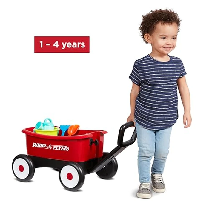 Radio Flyer My 1st Wagon with Garden Tools, Red Toy Walker Wagon by Radio Flyer - Image 8