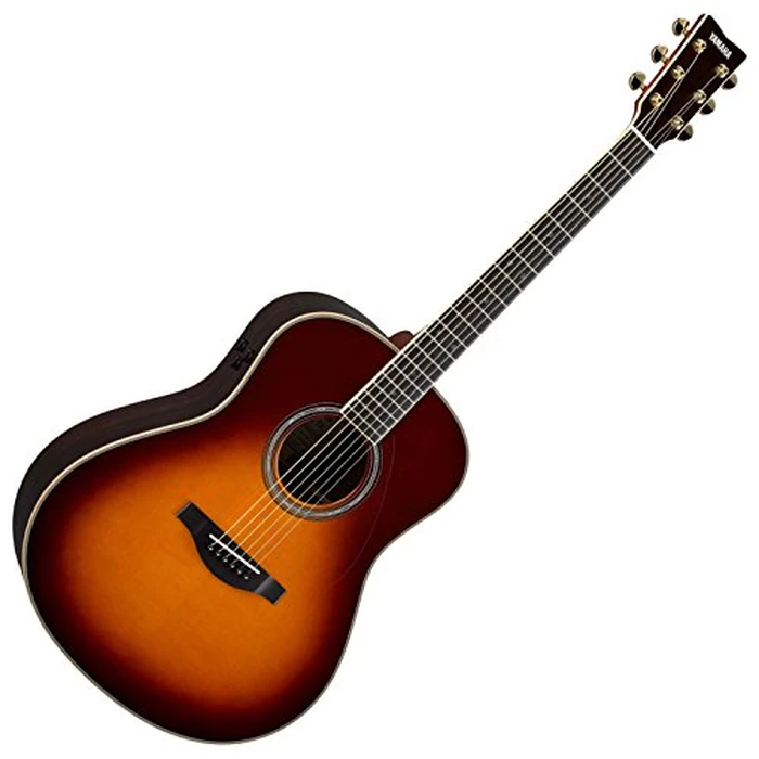 Yamaha L-Series Transacoustic Guitar with Hard Gig Bag- Dreadnought, Brown Sunburst by Yamaha - Image 3