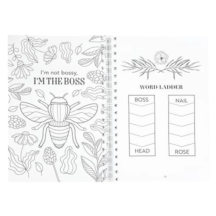 Bad*ss Mother Puzzler Mixed Puzzles Book for Women: For Classy Sassy Smart*ssy People - More than 200 Puzzles and Coloring Pages for Adults (Part of the Brain Busters Puzzle Collection) by Cottage Door Press - Image 3