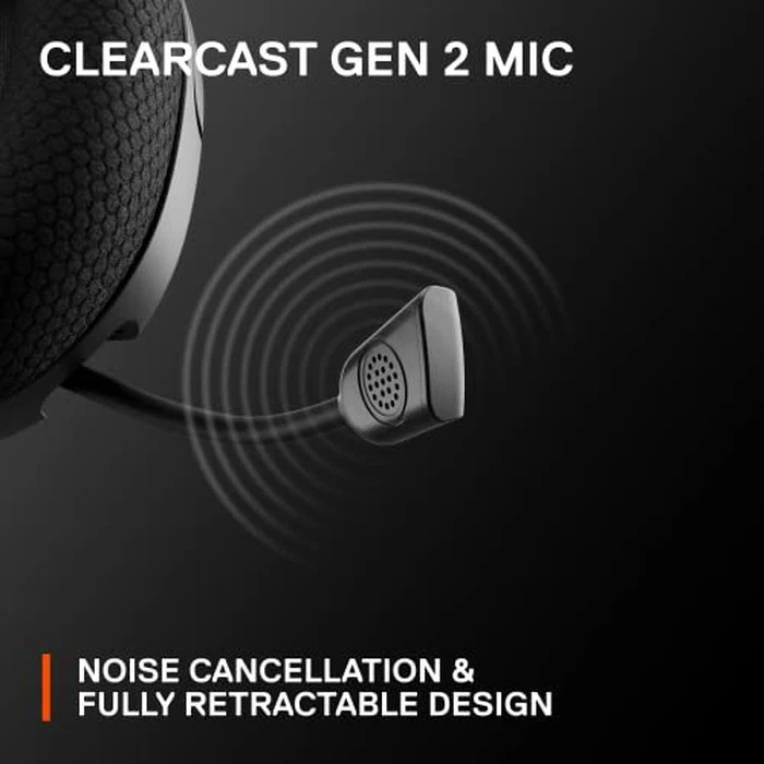 NEW SteelSeries Arctis Nova 1 Multi-System Gaming Headset - Hi-Fi Drivers - 360 degrees Spatial Audio - Comfort Design - Durable - Ultra Lightweight - Noise-Cancelling Mic - PC, PS5/PS4, Switch, Xbox - Black by SteelSeries - Image 9