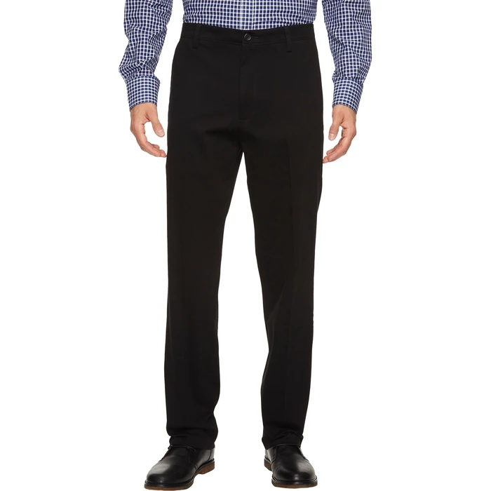 Dockers Men's Classic Fit Easy Khaki Pants (Regular and Big & Tall), Black, 42W x 32L by DOCKERS - Image 1