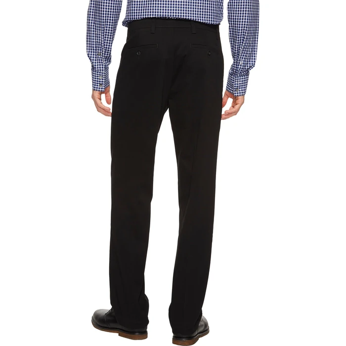 Dockers Men's Classic Fit Easy Khaki Pants (Regular and Big & Tall), Black, 42W x 32L by DOCKERS - Image 2