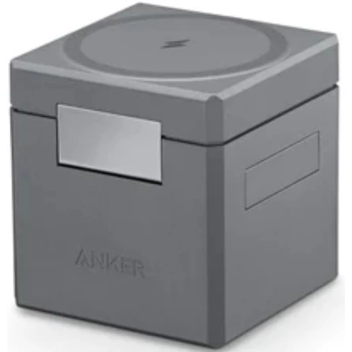 Anker 3-in-1 Cube Charger Stand with MagSafe - Grey by Anker - Image 2