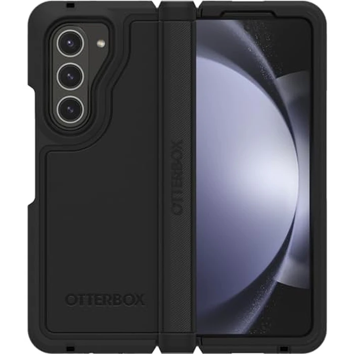 OtterBox Galaxy Z Fold5 Defender Series XT Case - Black, screenless, Rugged Hinge Protection, Lanyard Attachment, PowerShare and Wireless Charging Compatible by OtterBox - Image 1