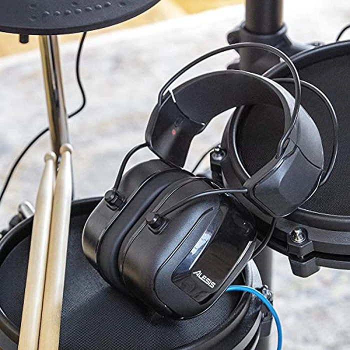 Alesis DRP100 - Audio-Isolation Electronic Drums Headphones for Monitoring, Practice or Stage Use with 1/4" Adapter and Protective Bag by Alesis - Image 2