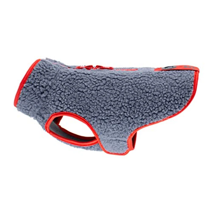 RC Pet Products Tundra Fleece Dog Coat, Cold Weather Dog Jacket, Size 22, Dark Grey/Goji Berry by RC Pet Products - Used - Very Good condition