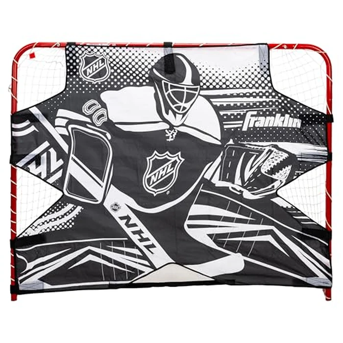 Franklin Sports NHL Hockey Goalie Shooting Target - Hockey Goal Practice Target - Street Hockey Net Goalie Target - Easy Attach Target - 54" x 44", Multi, One Size by Franklin Sports - Used - Acceptable condition - CA$22.71