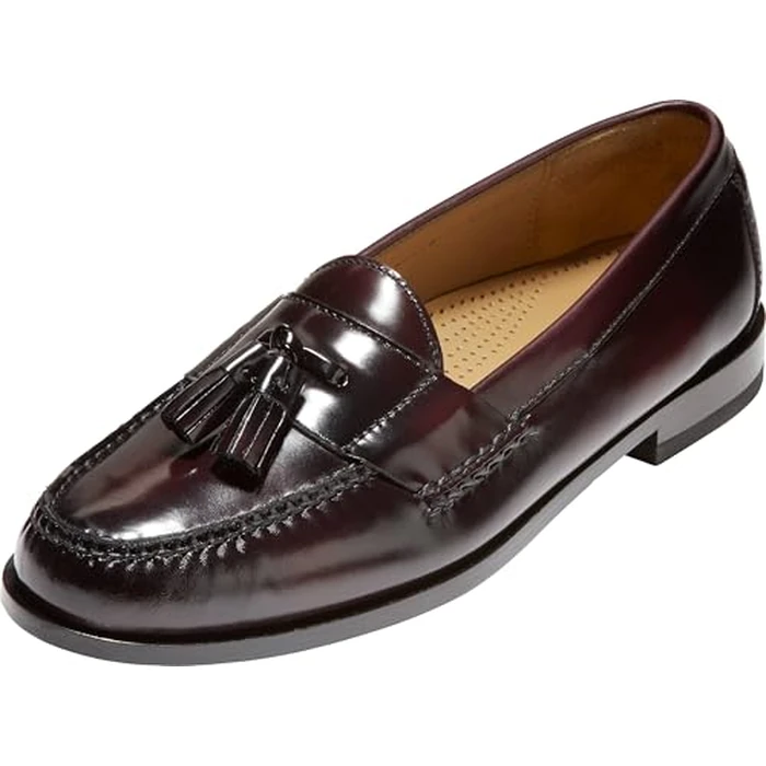 Cole Haan Men's Pinch Tassel Loafer, Burgundy, 9 E US by Cole Haan - Used - Like New condition - US$48.14