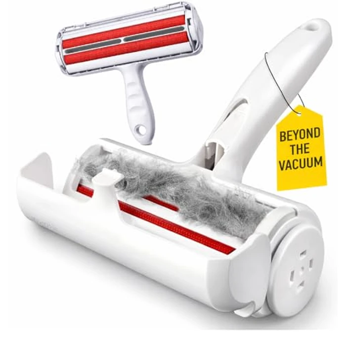 Reusable Pet Hair Remover Roller - Heavy Duty Manual Lint Roller for Dog & Cat Hair - Furniture, Couch, Carpet, Rugs & Car Seats - Durable ABS, Portable & Eco-Friendly by Generic - Image 2