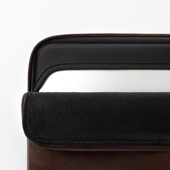 Comfyable Slim Protective Laptop Sleeve Compatible with 13/14 Inch MacBook Air & MacBook Pro M5/M4/M3/M2 Pro/Max 2026, Mac Travel Case, Laptop Pouch, Slim PU Leather Cover, Briarwood by Comfyable - Image 2