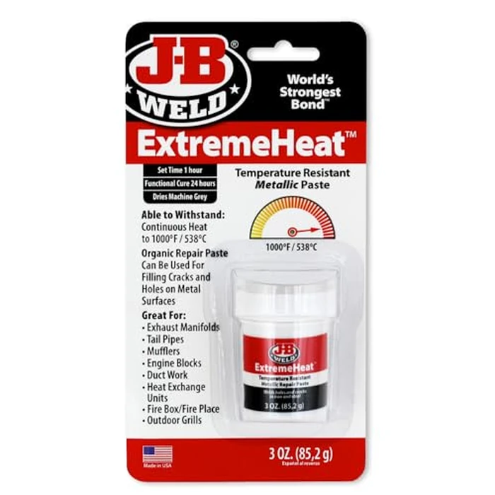 J-B Weld 37901 ExtremeHeat High Temperature Resistant Metallic Paste - 3 oz by J-B Weld - Used - Like New condition - US$7.34