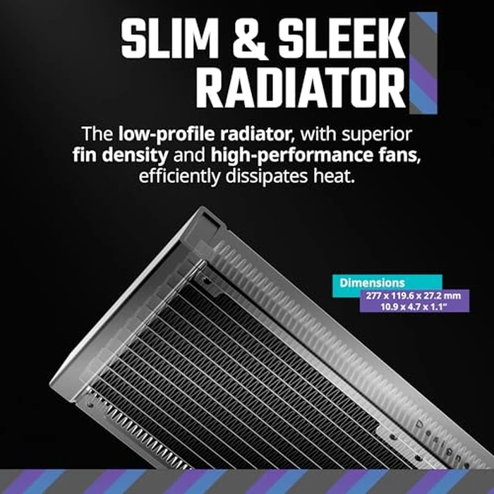 CoolerMaster MasterLiquid 240L Core 240mm Close-Loop AIO Liquid Cooler, ARGB Sync, Gen S Coldplate Pump, 120mm PWM, CryoFuze Thermal Paste AMD Ryzen AM5/AM4, Intel LGA1700/1200 (MLW-D24M-A18PZ-R1) by Cooler Master - Image 9