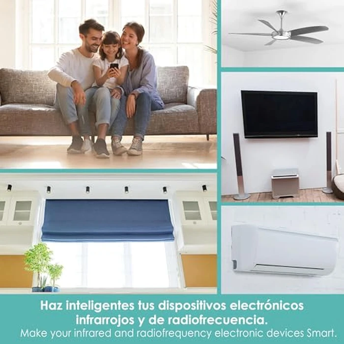 Lloyd's Smart RF + IR Universal Remote Control, WiFi, All-in-One Hub Device for TVs, ACS, and Curtains, Compatible with Alexa and Google Home, Easy Setup and Customisation, Hands-Free... by Lloyd's - Image 4