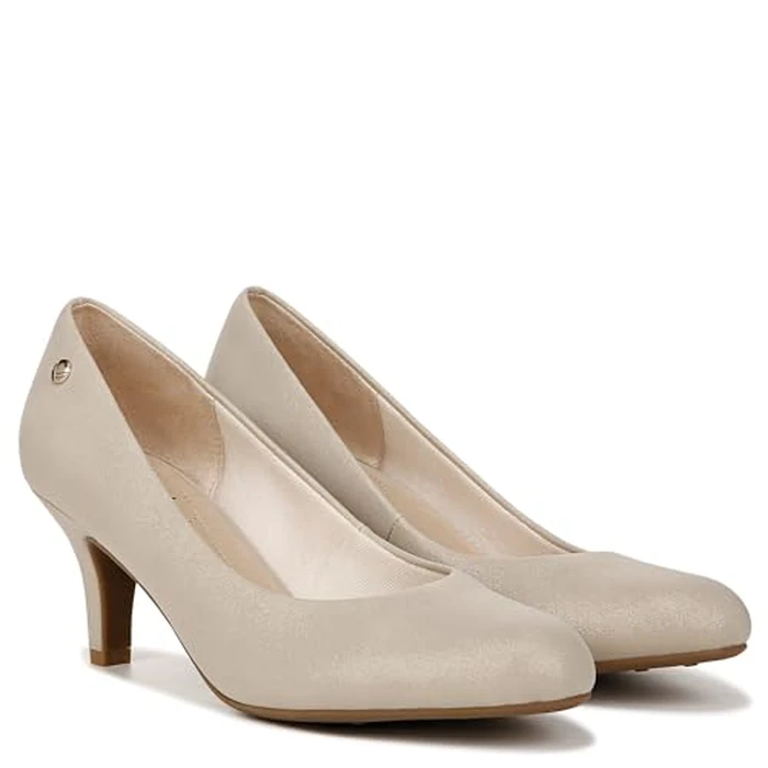 LifeStride Women's Parigi Pump, Platino Gold Metallic, 8 Wide by LifeStride - Image 7