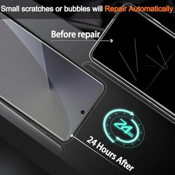 Milomdoi 9 in 1 Screen Protector for Samsung Galaxy Z Flip 7, 3 Inside Flexible Film + 3 Front Tempered Glass + 3 Camera Lens Protector Accessories with Installation Frame,Clear by Milomdoi - Image 3