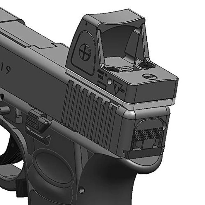 DPP Titanium Mounting kit/Plate/Adapter Compatible with Glock Trijicon RMR/SRO&Holosun 407C/507C/508T and Osight C/XR (Titanium) by DPP Titanium - Image 3