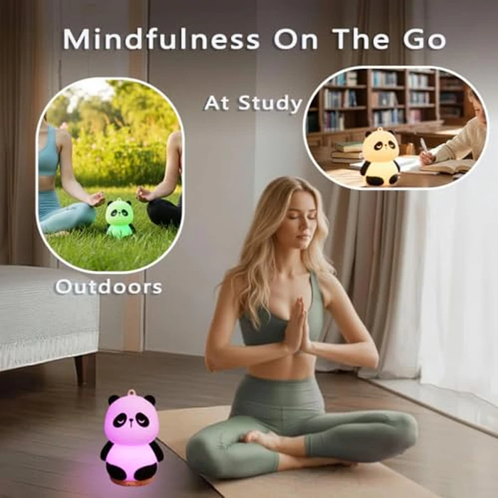 Panda Meditation Guided Visual Meditation ADHD Tool "'4 6 8" for Mindfulness | Slow Your Breathing & Calm Your Mind for Stress & Anxiety Relief | Perfect for Adults & Kids by POSSHE - Image 3