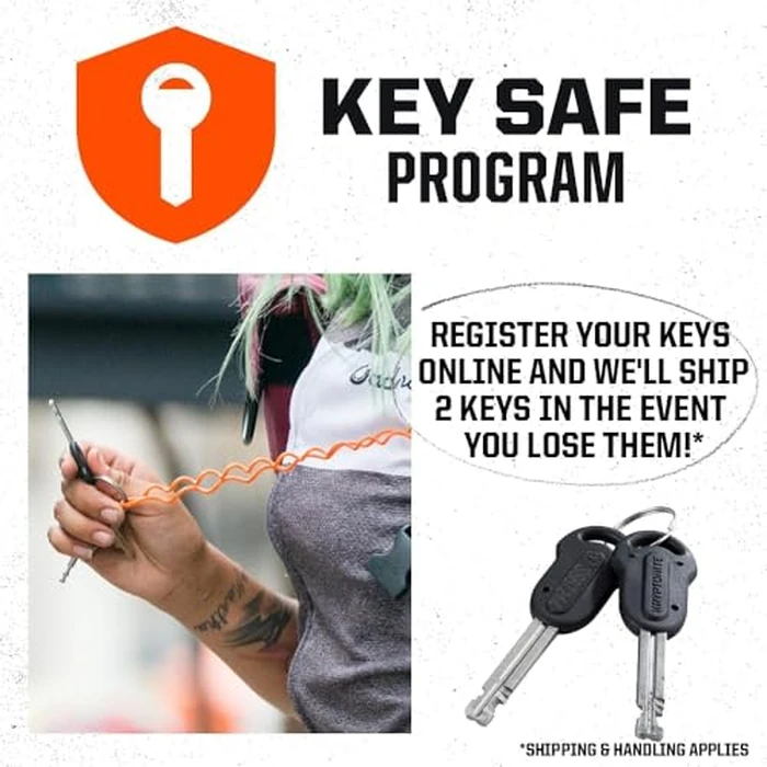 Kryptonite New York FAHGETTABOUDIT 1415 Bike Chain Lock, 3.25 Feet Long 14mm Steel Chain 15 Pounds Heavy Duty Anti-Theft Bicycle Lock with Keys, 10/10 Security Rating for E-Bike E-Scooter Motorcycle by Kryptonite - Image 4