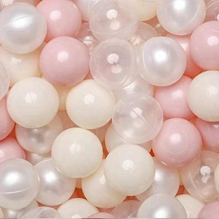 Ball Pit Balls for Toddlers 2.4 in, 100 Balls BPA Free Phthalate Free Non-Toxic Play Plastic Balls for Baby Kids Party Tent Party, Pink Pearl White by TRENDPLAY - Used - Acceptable condition - CA$23.81