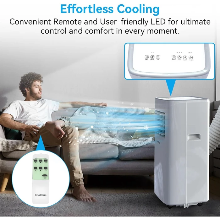 Coolblus Portable Air Conditioner A019K-05KR - White by Coolblus - Image 3