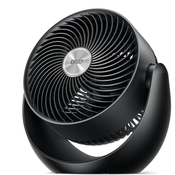 DREO Fan for Bedroom, Table Air Circulator for Whole Room, 11 Inch, 60ft Strong Airflow, 120 degrees adjustable tilt, 20db Low Noise, Quiet, 3 Speeds, 2025 New Desk Fan for Office, Kitchen, Home by DREO - Used - Acceptable condition - US$23.97