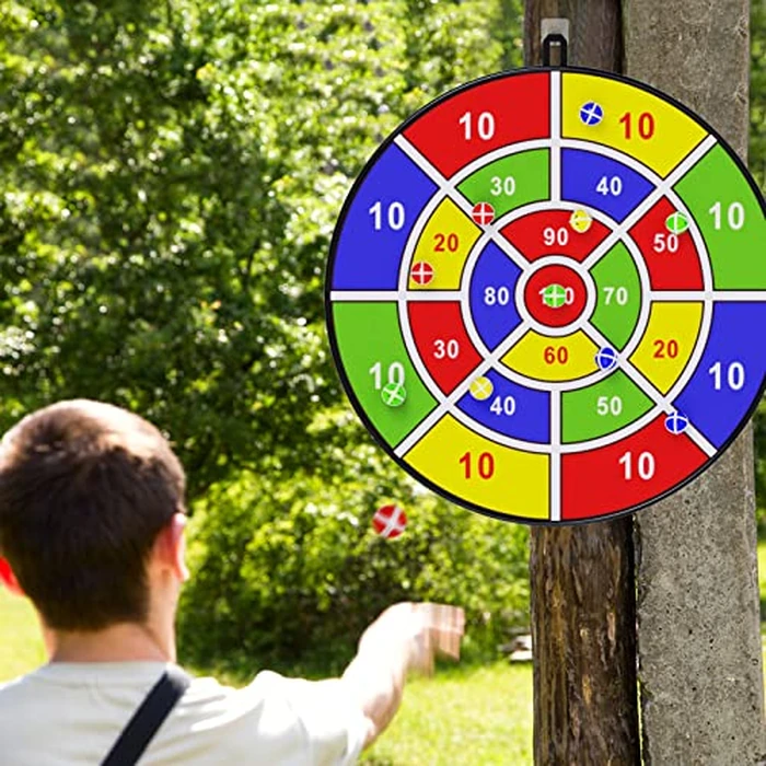 29" Large Dart Board for Kids, BooTaa Kids Dart Board with 12 Sticky Balls, Boys Toys, Indoor/Sport Outdoor Fun Party Play Game Toys, Birthday Gifts for 3 4 5 6 7 8 9 10 11 12 Year Old Boys Girls by BooTaa - Image 6