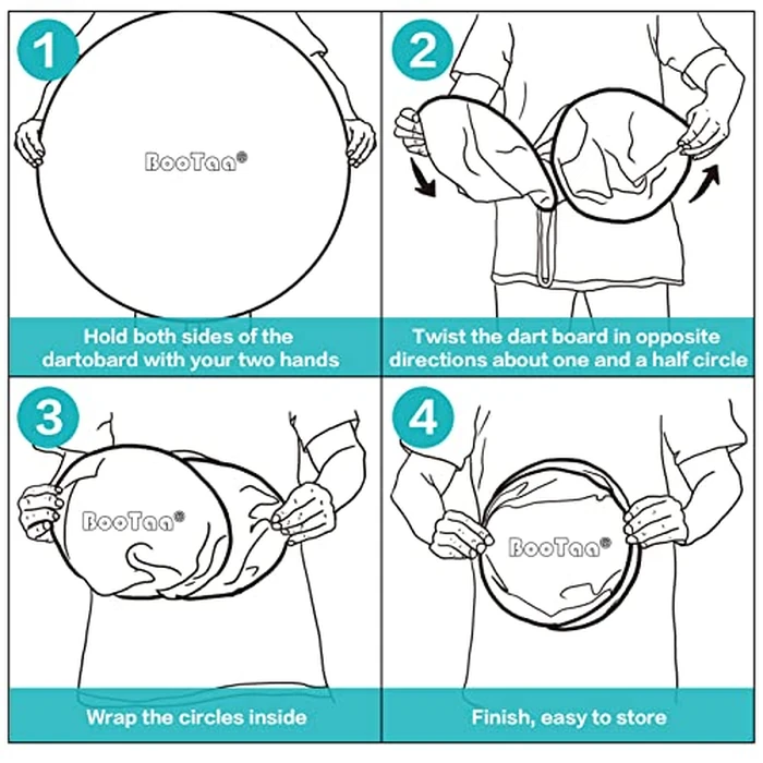 29" Large Dart Board for Kids, BooTaa Kids Dart Board with 12 Sticky Balls, Boys Toys, Indoor/Sport Outdoor Fun Party Play Game Toys, Birthday Gifts for 3 4 5 6 7 8 9 10 11 12 Year Old Boys Girls by BooTaa - Image 9