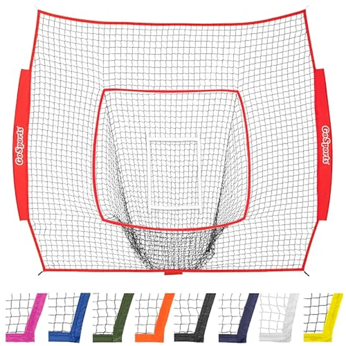 GoSports Replacement 7 ft x 7 ft Baseball/Softball Net - Compatible Brand 7 ft x 7 ft Baseball Net - Bow Type Frame Not Included by GoSports - Image 1