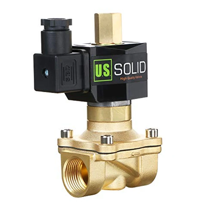 U.S. Solid 3/4" Brass Electric Solenoid Valve 110V AC NPT Normally Open Air Gas Non-potable Water Viton by U.S. Solid - Used - Like New condition - US$47.02