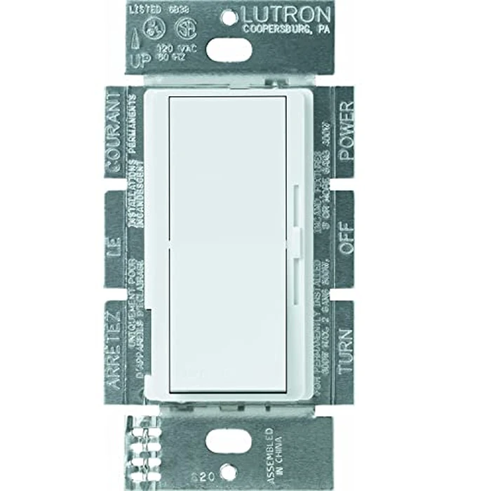 Lutron Diva Electronic Low Voltage Dimmer | 300-Watt, Single-Pole or 3-Way | DVELV-303P-WH, White by Lutron - Used - Like New condition - US$59.10