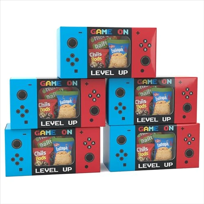 Sahjzk 12PCS Video Game Party Favor Boxes with Clear Window | Gamer Goodie Boxes for Kids Birthday Supplies | Gaming Themed Treat Boxes for Candy & Toys | Party Decorations & Gifts by Sahjzk - Used - Very Good condition