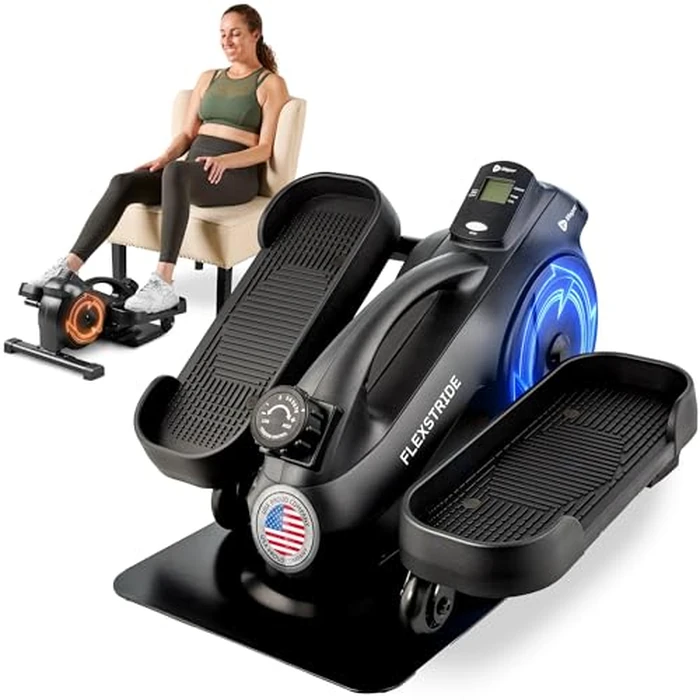 Lifepro Under Desk Elliptical Exercise Machine - Compact Pedal & Leg Exerciser - Mini Stepper for Active Sitting, Daily Movement & Low-Impact Workout - Home & Office Bike w/ LCD Display (Black) by LifePro - Image 1