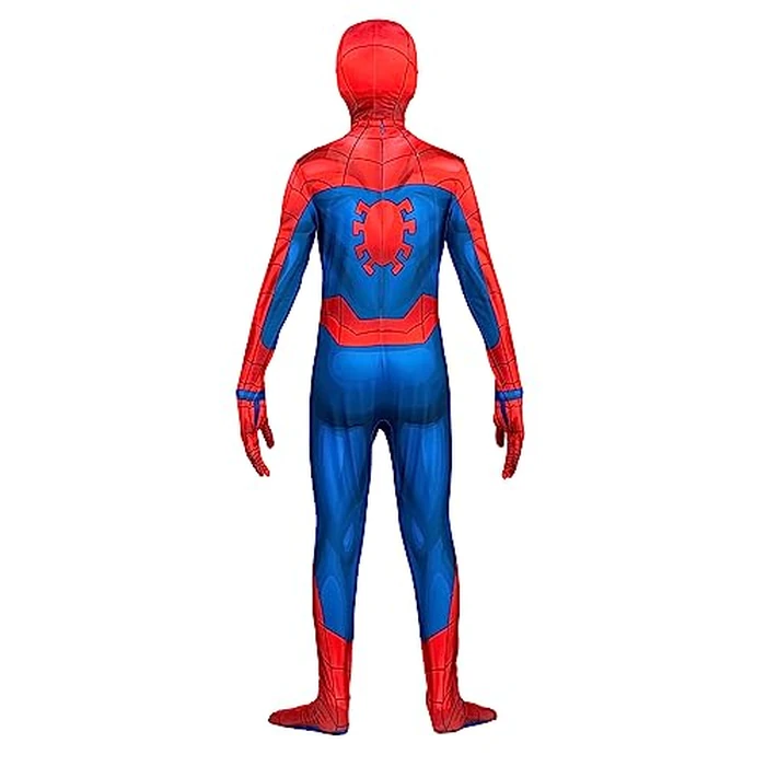 Marvel Spider-Man Official Youth Deluxe Zentai Costume - Deluxe Two-Way Stretch Spandex with Invisible Zippers and Wrist Openings for Added Convenience (L) by Jazwares Costume Play - Image 2