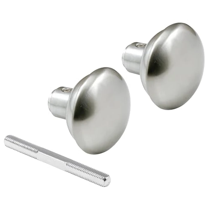 Prime-Line Products E 2498 Door Knob Set with Spindle, Satin Nickel by Prime-Line - Used - Acceptable condition - CA$9.08