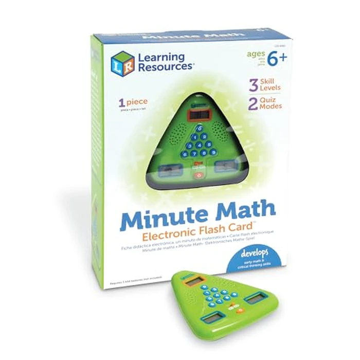 Learning Resources Minute Math Electronic Flash Card - Classroom Must Haves, Homeschool Supplies, Math Manipulatives, Multiplication Chart, Educational Toys for Toddlers, Back to School by Learning Resources - Used - Like New condition - US$17.81