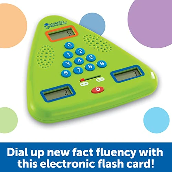 Learning Resources Minute Math Electronic Flash Card - Classroom Must Haves, Homeschool Supplies, Math Manipulatives, Multiplication Chart, Educational Toys for Toddlers, Back to School by Learning Resources - Image 2