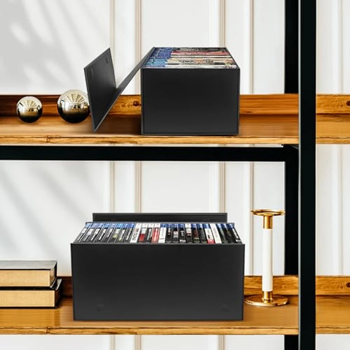 CollectHall 2 Pack Blu Ray DVD Storage Box for Steelbook Storage, Movie Organizers, Blu Ray Holder, Video Game Storage Cases by CollectHall - Image 6