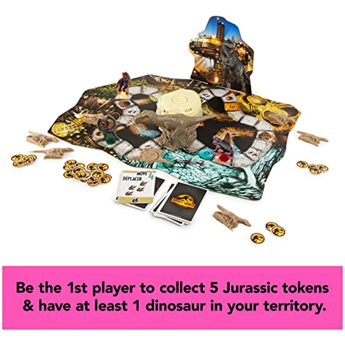 Spin Master Games, Jurassic World Dominion, Stomp N’ Smash Board Game with Kinetic Sand, Jurassic Park Sensory Dinosaur Toy, Creative Kids Activity, 2-4 Players, for Ages 5 & Up by Spin Master Games - Image 4